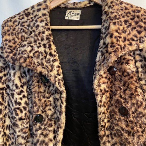 Vintage Winter Brand Leopard Jacket Size Small - Picture 3 of 6